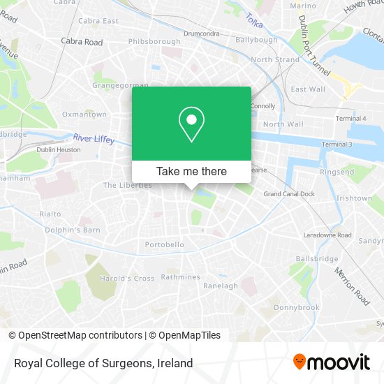 Royal College of Surgeons map