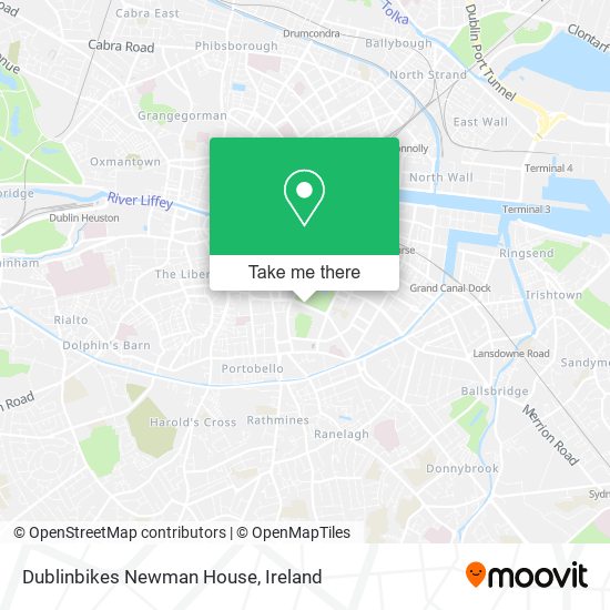 Dublinbikes Newman House map