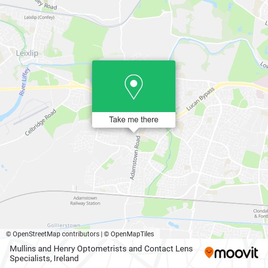 Mullins and Henry Optometrists and Contact Lens Specialists map