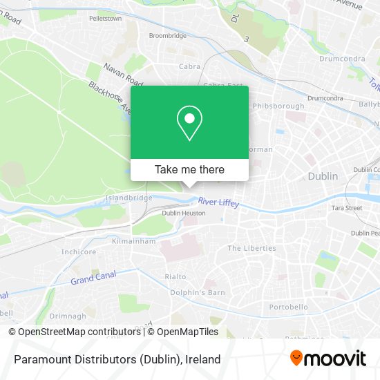Paramount Distributors (Dublin) map