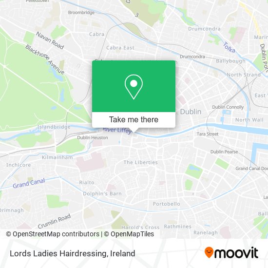 Lords Ladies Hairdressing map