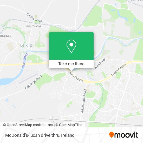 McDonald's-lucan drive thru map