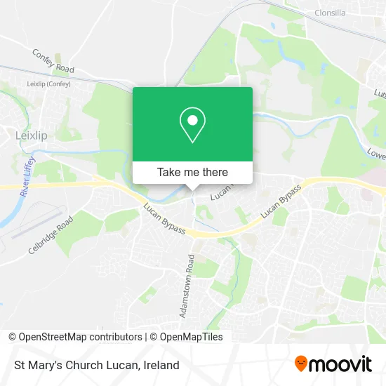 St Mary's Church Lucan map