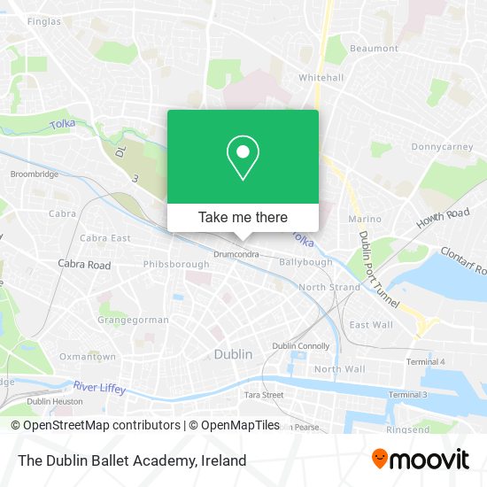 The Dublin Ballet Academy map