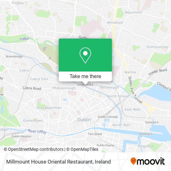 Millmount House Oriental Restaurant map