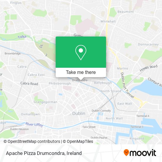 Apache Pizza Drumcondra map