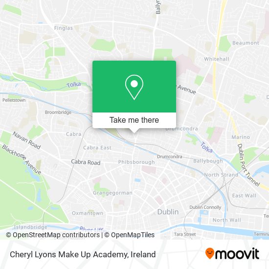 Cheryl Lyons Make Up Academy map