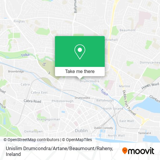 Unislim Drumcondra / Artane / Beaumount / Raheny map