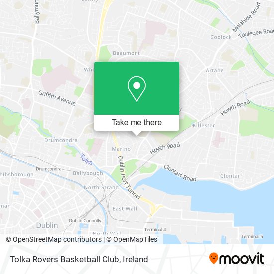 Tolka Rovers Basketball Club map