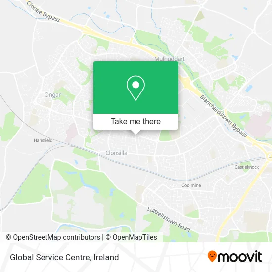 Global Service Centre map