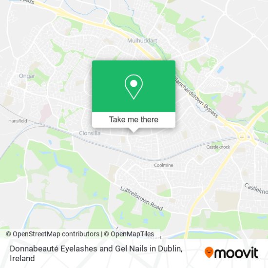 Donnabeauté Eyelashes and Gel Nails in Dublin map