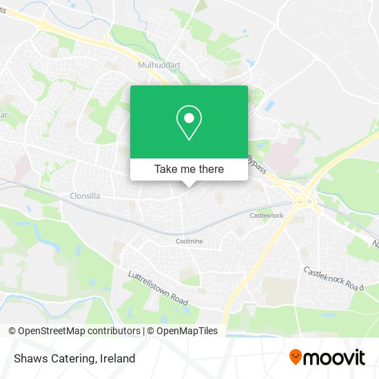 Shaws Catering map