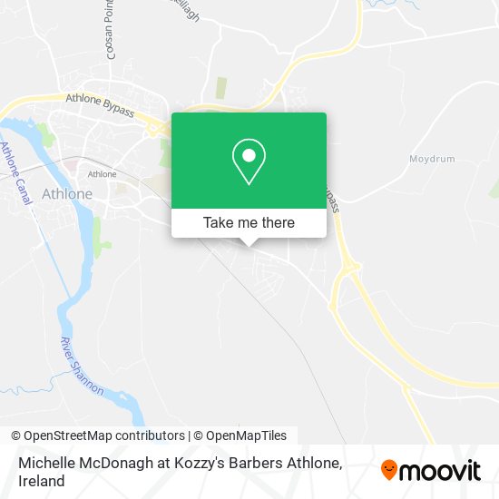 Michelle McDonagh at Kozzy's Barbers Athlone map