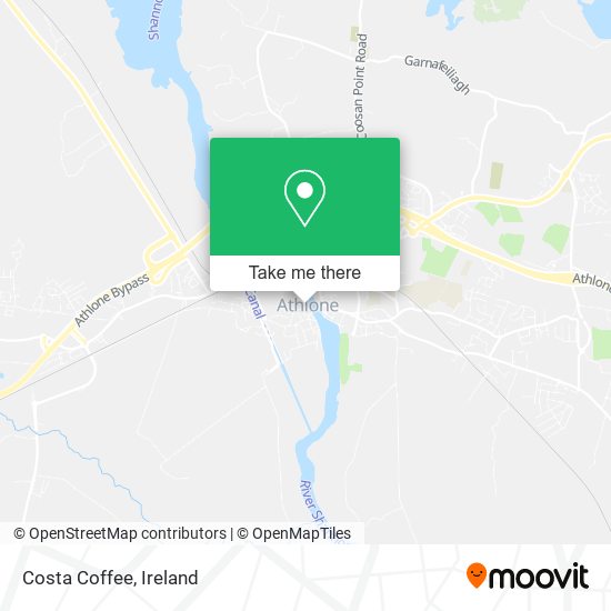 Costa Coffee map