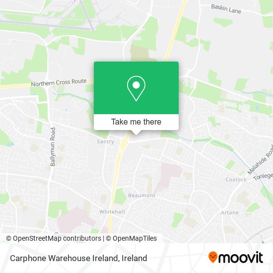 Carphone Warehouse Ireland map