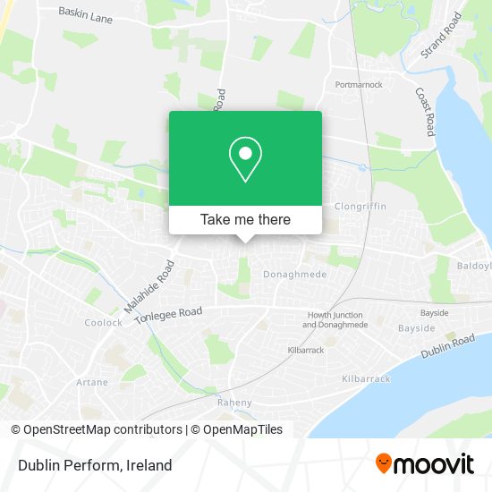 Dublin Perform map