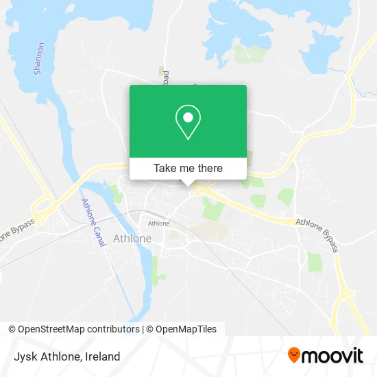 Jysk Athlone map