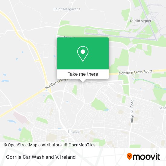 Gorrila Car Wash and V map