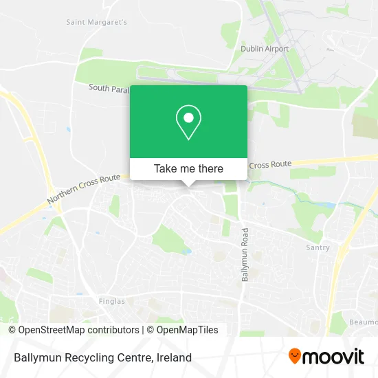 Ballymun Recycling Centre map