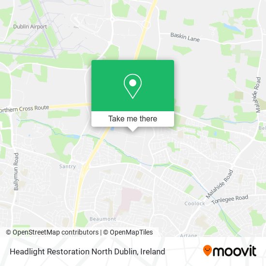 Headlight Restoration North Dublin map