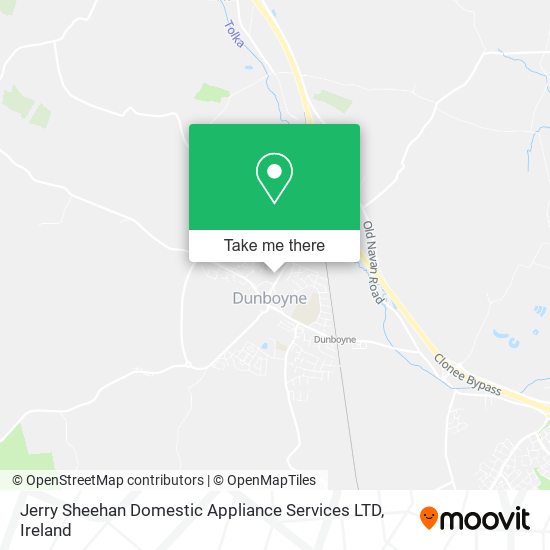 Jerry Sheehan Domestic Appliance Services LTD map