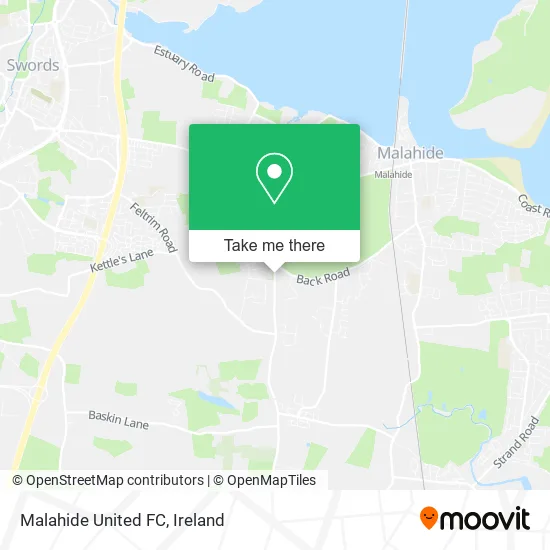 Malahide United FC map
