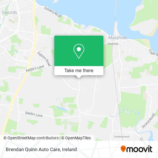 Brendan Quinn Auto Care map