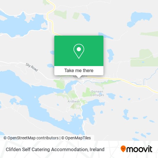 Clifden Self Catering Accommodation map