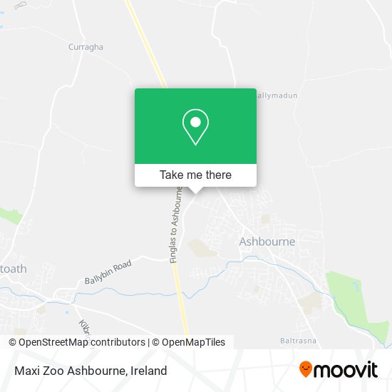 Maxi Zoo Ashbourne map
