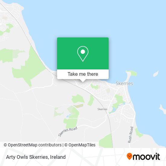 Arty Owls Skerries map