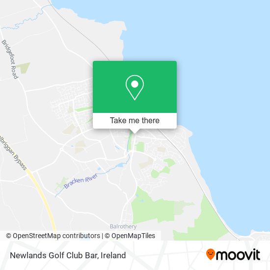 Newlands Golf Club Bar map
