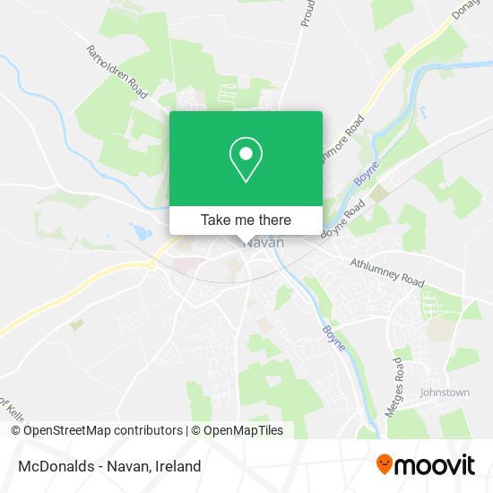 McDonalds - Navan map