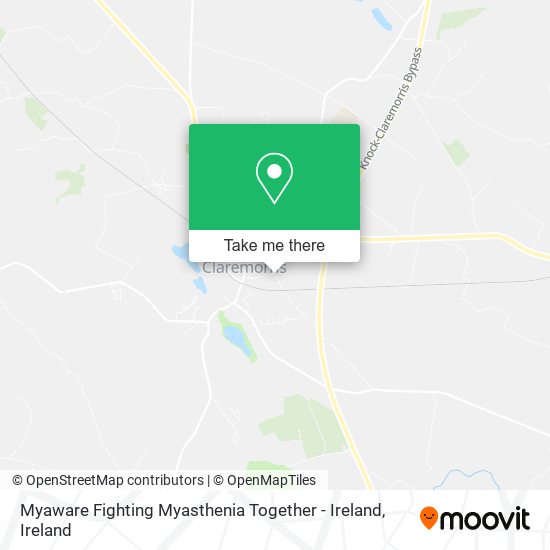 Myaware Fighting Myasthenia Together - Ireland map