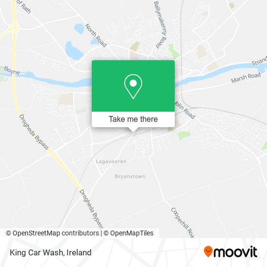 King Car Wash map