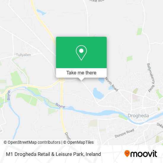 M1 Drogheda Retail & Leisure Park map