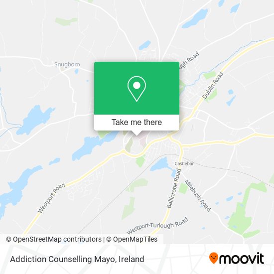 Addiction Counselling Mayo map