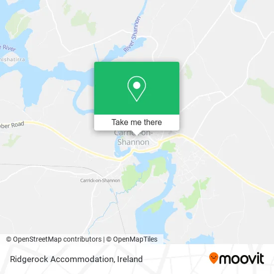 Ridgerock Accommodation map