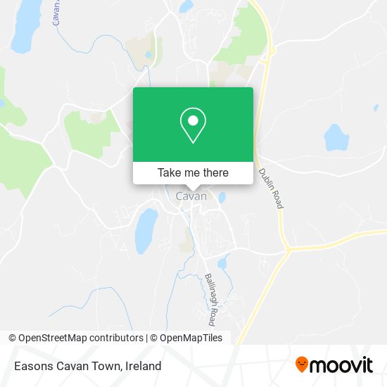 Easons Cavan Town map