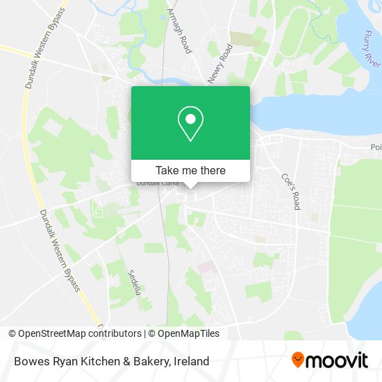 Bowes Ryan Kitchen & Bakery map
