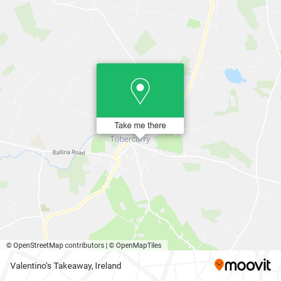 Valentino's Takeaway map