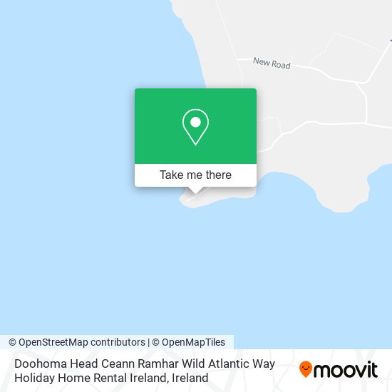 Doohoma Head Ceann Ramhar Wild Atlantic Way Holiday Home Rental Ireland map