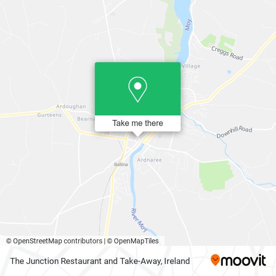 The Junction Restaurant and Take-Away map