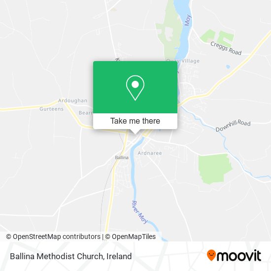 Ballina Methodist Church map