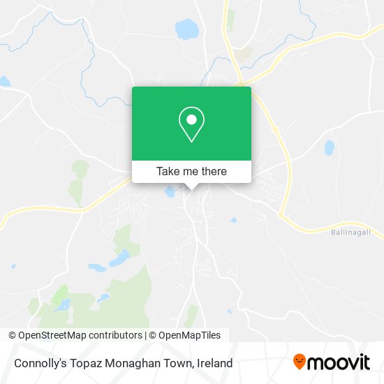Connolly's Topaz Monaghan Town map