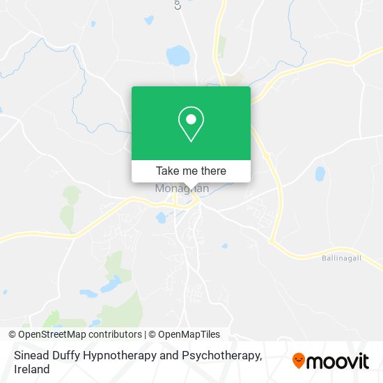 Sinead Duffy Hypnotherapy and Psychotherapy map