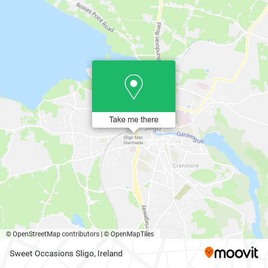 Sweet Occasions Sligo map
