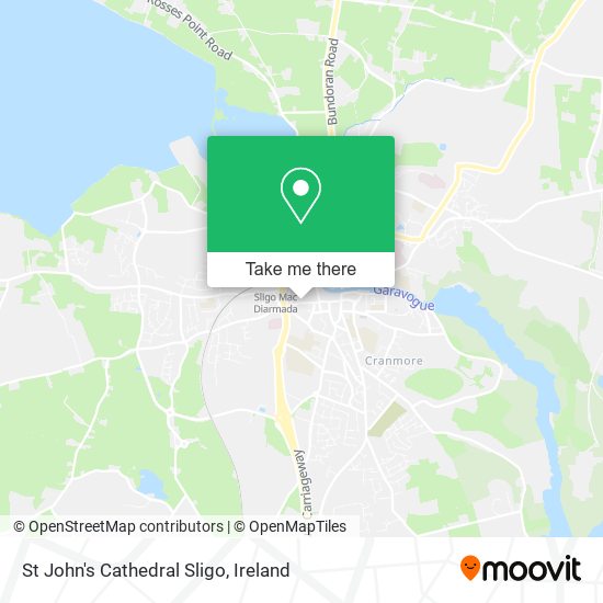 St John's Cathedral Sligo map