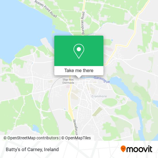 Batty's of Carney map