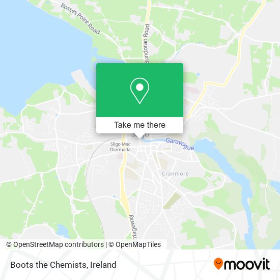 Boots the Chemists map