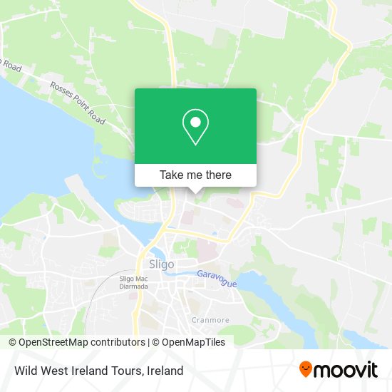 Wild West Ireland Tours map